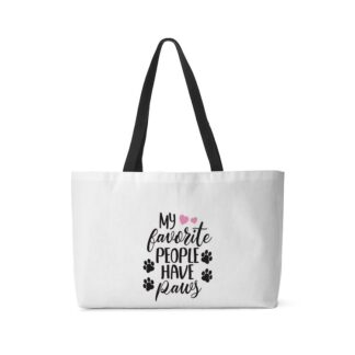 My Favorite People Have Paws Weekender Tote