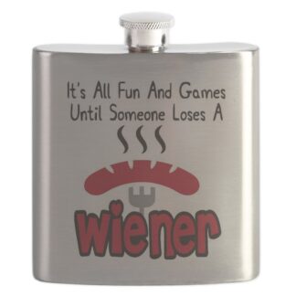 It's All Fun & Games Stainless Steel Flask