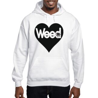 WEED HEART Men's Hooded Sweatshirt