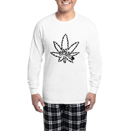 SMOKIN LEAF Men's Long Sleeve Pajamas