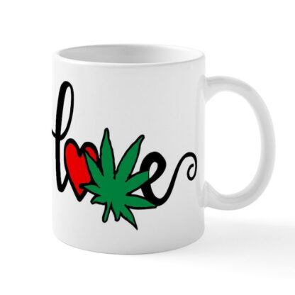 LOVE MARIJUANA 11 oz Ceramic Mug