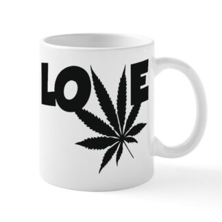 LOVE CANNABIS 11 oz Ceramic Mug