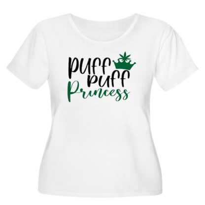 PUFF PUFF PRINCESS Women's Plus Size Scoop Neck T-Shirt