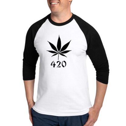 420 CANNABIS Men's Baseball Shirt