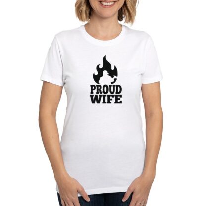 PROUD FIREFIGHTER WIFE Women's Eco Sport T-Shirt