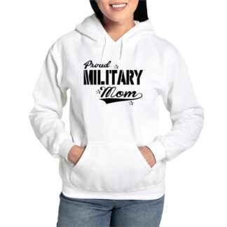 PROUD MILITARY MOM Women's Hooded Sweatshirt