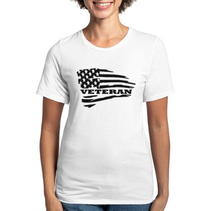 VETERAN FLAG Women's Deluxe T-Shirt