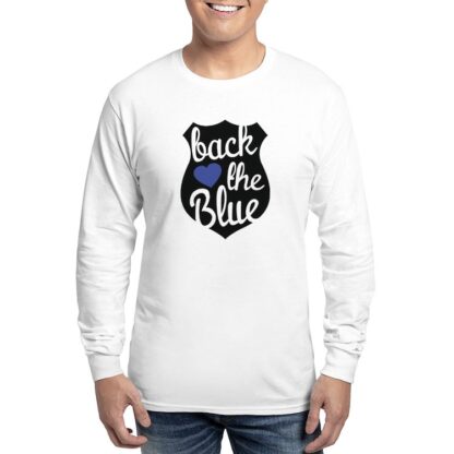 BACK THE BLUE Men's Long Sleeve T-Shirt