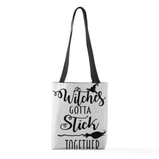 WITCHES GOTTA STICK TOGETHER Small Tote Bag