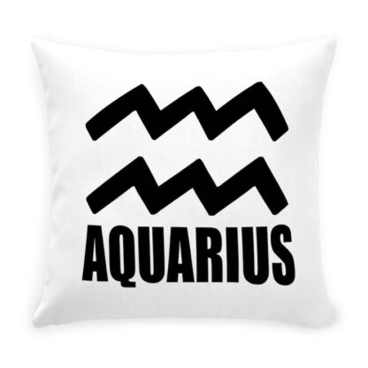 AQUARIUS Throw Pillow with Zipper