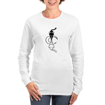 CAT YING YANG Women's Long Sleeve T-Shirt