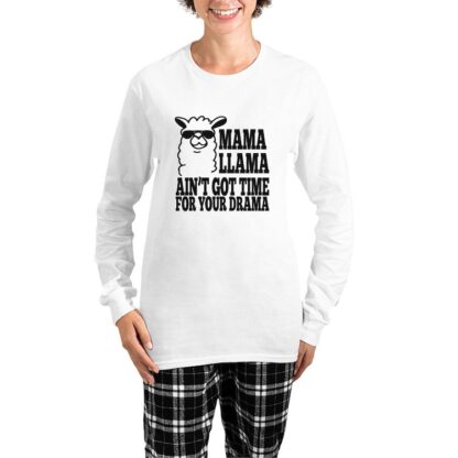 MAMA LLAMA Women's Long Sleeve Pajamas