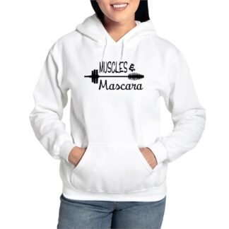 MUSCLES & MASCARA Women's Hooded Sweatshirt