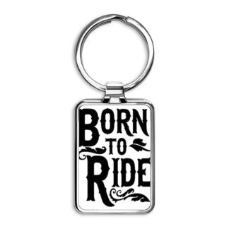 BORN TO RIDE Rectangle Keychain