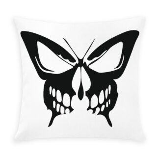 BUTTERFLY SKULL Outdoor Pillow