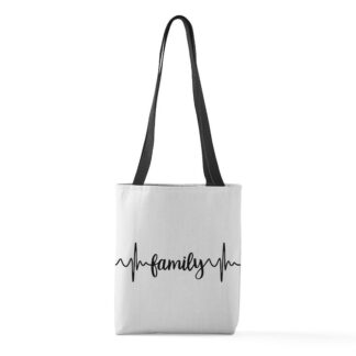 FAMILY HEARTBEAT Small Tote Bag