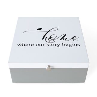 HOME IS WHERE OUR STORY BEGINS Jewelry Box