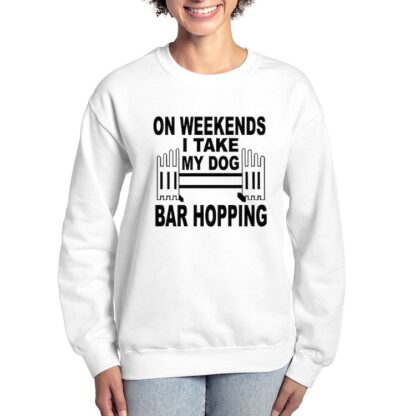 BAR HOPPING Women's Crewneck Sweatshirt