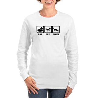 BARNHUNT EAT PEE SNIFF Women's Long Sleeve T-Shirt