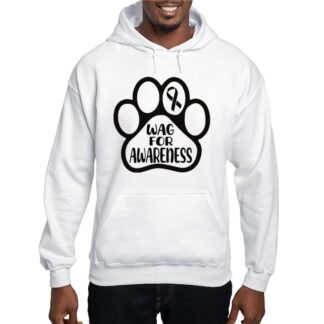 WAG FOR AWARENESS Men's Hooded Sweatshirt