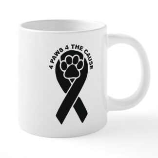 4 PAWS FOR THE CAUSE 20 oz Ceramic Mega Mug