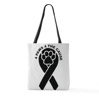 4 PAWS FOR THE CAUSE Large Tote Bag