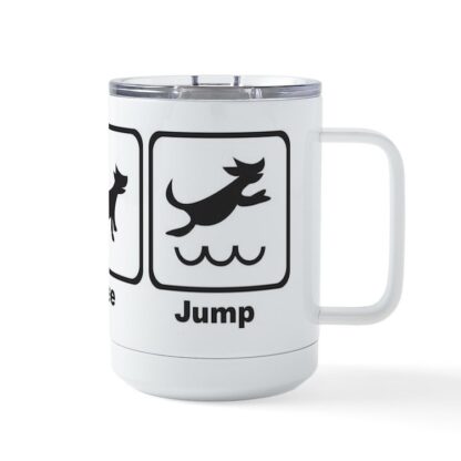 DOCK JUMPING EAT PEE JUMP Insulated Mug