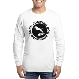 DOCK JUMPING DOG APPROVED Men's Long Sleeve T-Shirt