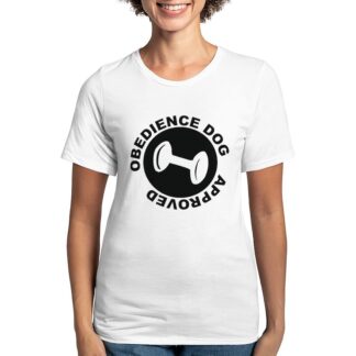 OBEDIENCE DOG APPROVED Women's Deluxe T-Shirt