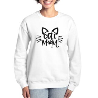 CAT MOM Women's Crewneck Sweatshirt