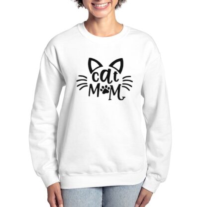 CAT MOM Women's Crewneck Sweatshirt