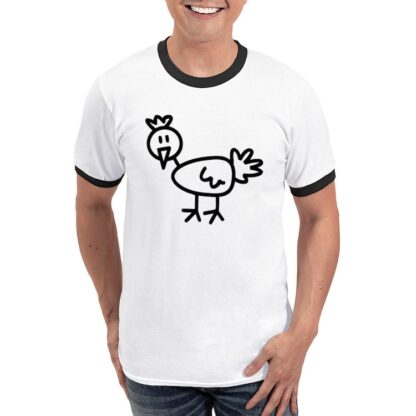 STICK FIGURE CHICKEN Men's Ringer T-Shirt