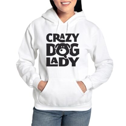 CRAZY DOG LADY Women's Hooded Sweatshirt