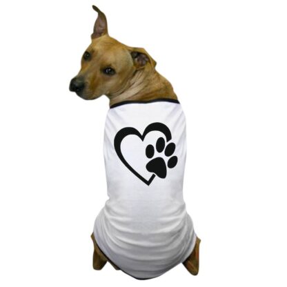 HEART PAW Dog T-Shirt