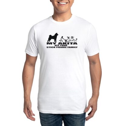 MY AKITA ATE YOUR STICK FIGURE FAMILY Men's Eco Sport T-Shirt