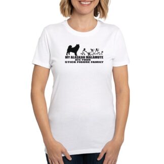 MY ALASKAN MALAMUTE ATE YOUR STICK FIGURE FAMILY Women's Eco Sport T-Shirt