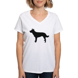 AUSTRALIAN KELPIE Women's V-Neck T-Shirt