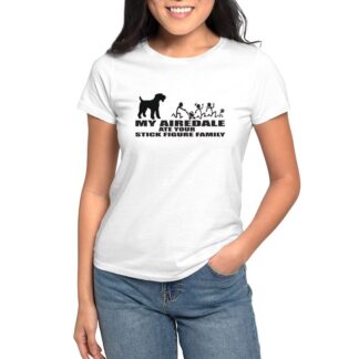 MY AIREDALE ATE YOUR STICK FIGURE FAMILY Women's Value T-Shirt