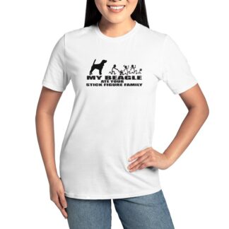 MY BEAGLE ATE YOUR STICK FIGURE FAMILY Women's Classic T-Shirt