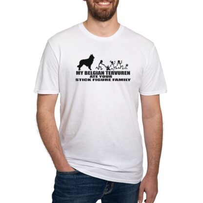 MY BELGIAN TERVUREN ATE YOUR STICK FIGURE FAMILY Men's Classic T-Shirt