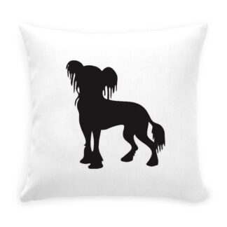 CHINESE CRESTED Throw Pillow with Zipper