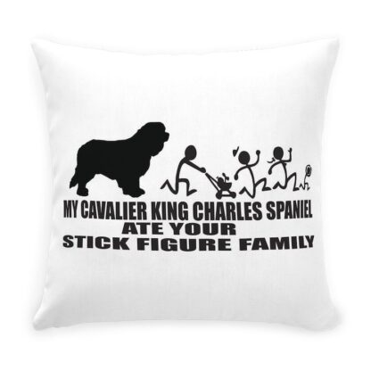 MY CAVALIER KING CHARLES SPANIEL ATE YOUR STICK FI Throw Pillow with Zipper