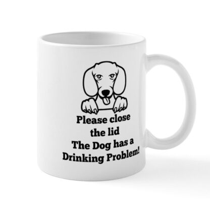 DACHSHUND TOILET DRINKING PROBLEM 11 oz Ceramic Mug