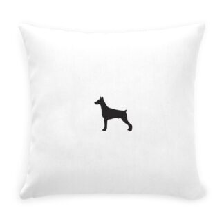 DOBERMAN Throw Pillow with Zipper