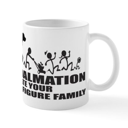 MY DALAMATION ATE YOUR STICK FIGURE FAMILY 11 oz Ceramic Mug