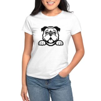 PEEKING BULLDOG Women's Value T-Shirt