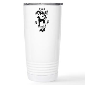 I WAS NORMAL 2 GREAT DANES AGO 20 oz Stainless Steel Travel Mug