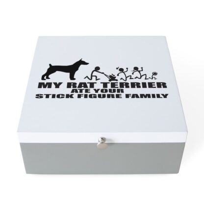 MY RAT TERRIER ATE YOUR STICK FIGURE FAMILY Jewelry Box