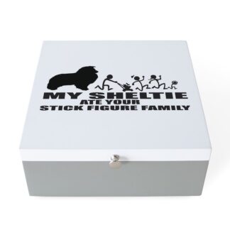 MY SHELTIE ATE YOUR STICK FIGURE FAMILY Jewelry Box