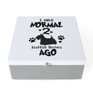 I WAS NORMAL 2 SCOTTISH TERRIERS AGO Jewelry Box